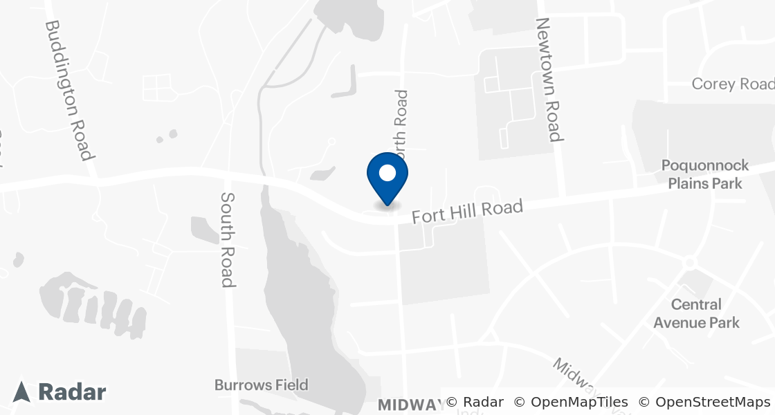 Map of Dairy Queen Location:: 42 Fort Hill Rd, Groton, CT, 06340-4723